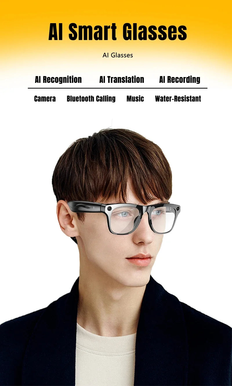 Xiaomi Smart AI Glasses HD 8K Photochromic Multifunction Bluetooth Calling Voice Assistant Music Player Translate Camera Glasses