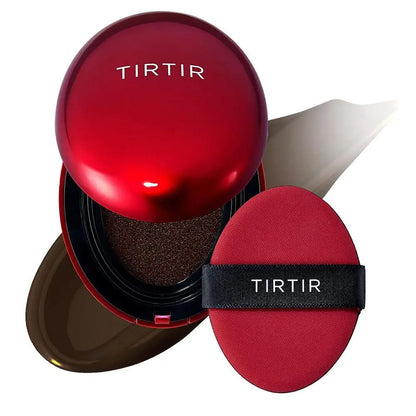 TIRTIR Red Foundation Waterproof Cushion Concealer Lightweight Buildable Coverage Lasting Setting Spray Cushion Makeup