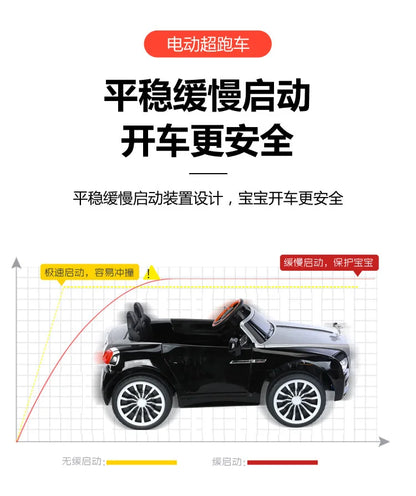 12v Big Power New Large Four Wheels Remote Controll Children's Electric Rechargeable Ride On Car