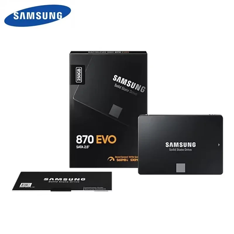 Samsung 2.5'' SATAIII SSD 870 Evo 2TB 1TB 500GB 250GB Internal Solid State Drive Storage Disk For Laptop Desktop