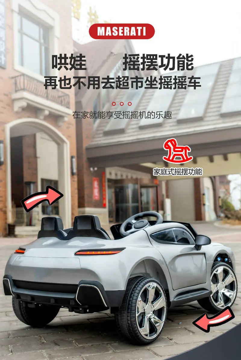 12V Big Battery 4 Drive Load 50KG New Children's Electric Vehicle Remote Control Charging Baby Toy Car Seatable Carriage