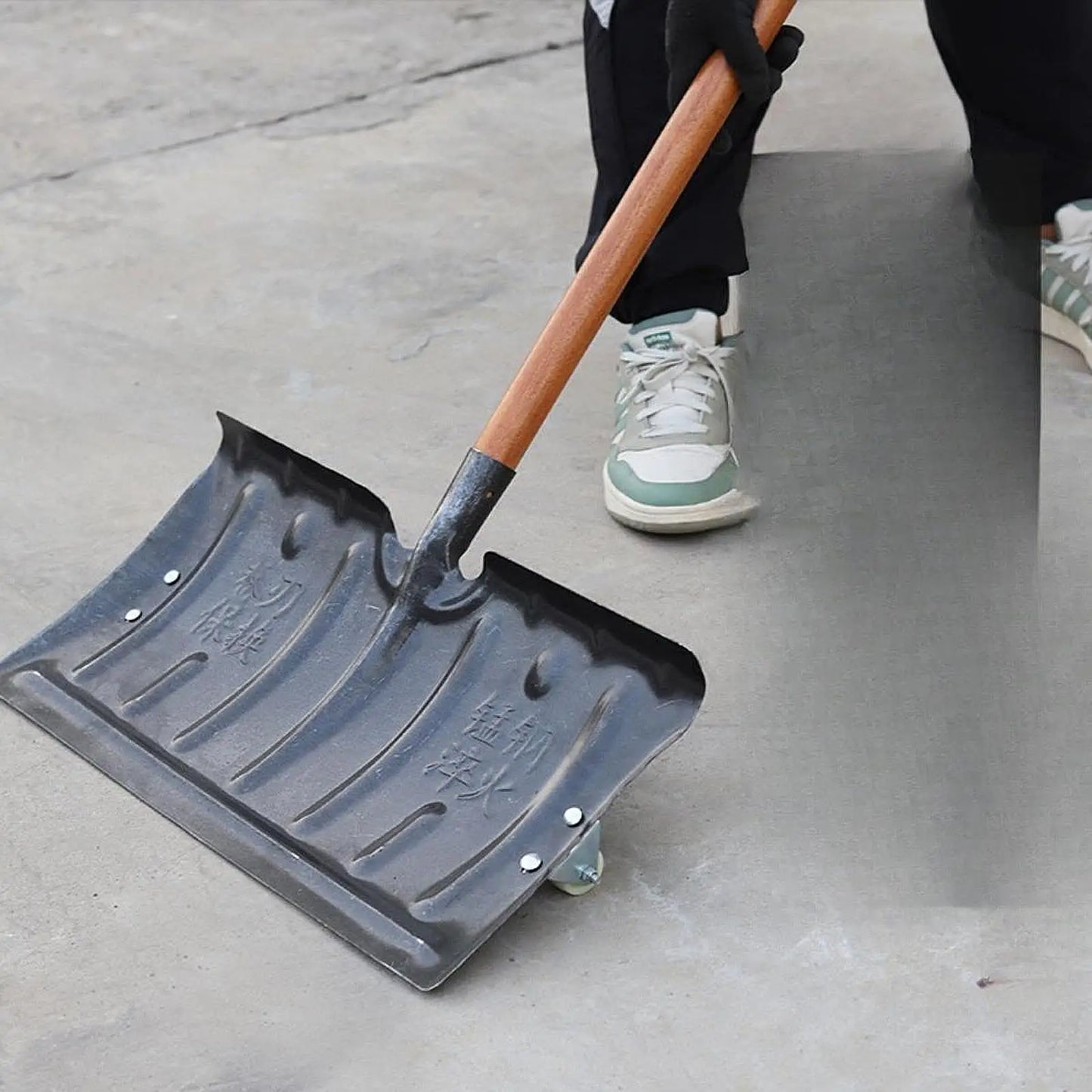 Snow Shovel Head Directly Replace Heavy Duty Snow Cleaning Shovel Snow Pusher Head Snow Remover for Deck Yard Garden Road House