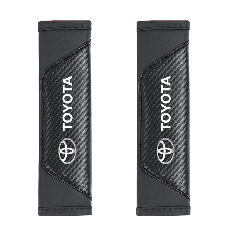 2Pcs Car Seat Belt Shoulder Protective Pad Auto Accessories For Toyota 86 Mirai Supra Prado Alphard Crown Vellfire Sequoia Venza