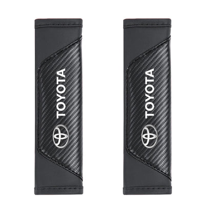 2Pcs Car Seat Belt Shoulder Protective Pad Auto Accessories For Toyota 86 Mirai Supra Prado Alphard Crown Vellfire Sequoia Venza