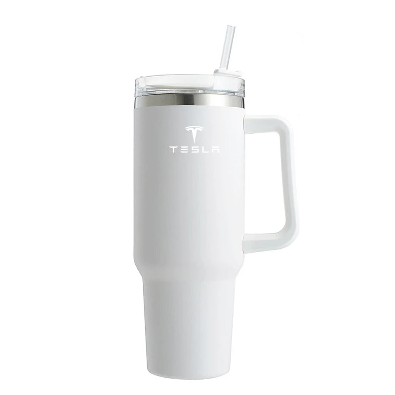 1200ML Car Mug Slot Vacuum Cup 304 Stainless Steel Thermos For Tesla Model-Y Model-3 Model-X Model-S Cybertruck Roadster SpaceX