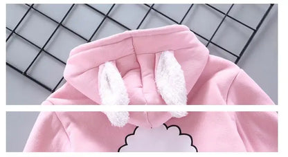 2025 Newborn Clothes Roupa Infantil New Clothing Set Winter Warm Suit Lovely Bear Cotton Velvet Boy's Toddler 0-4 Yea