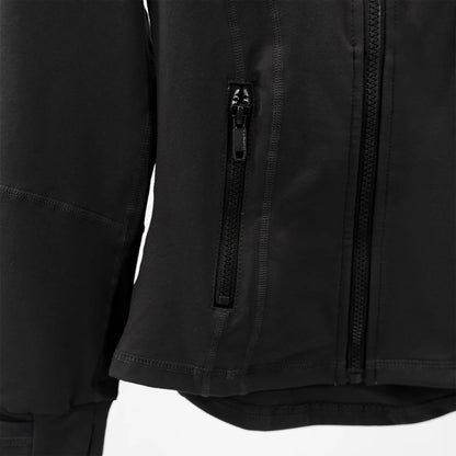 Yoga clothing, slim-fitting women's sports spring jacket, breathable quick-dry sports pure color jacket, female tight-fitting