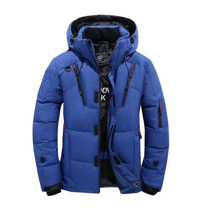 Thick Down Jacket With Collar For Men, Warm Parka, Casual Coat, Waterproof, Winter,-30 Degrees, Size 5XL