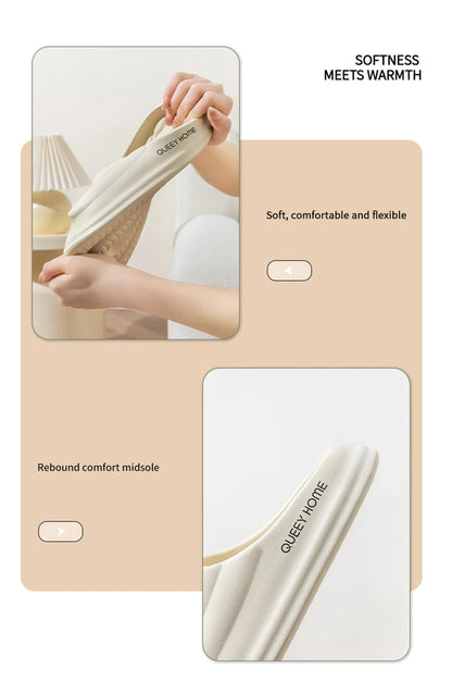 Stylish Men's Slippers Thick Sole Pressure Distribution Soft Bouncy Comfort Beach Sandals Anti Slip Lightweight Shoes Men Women