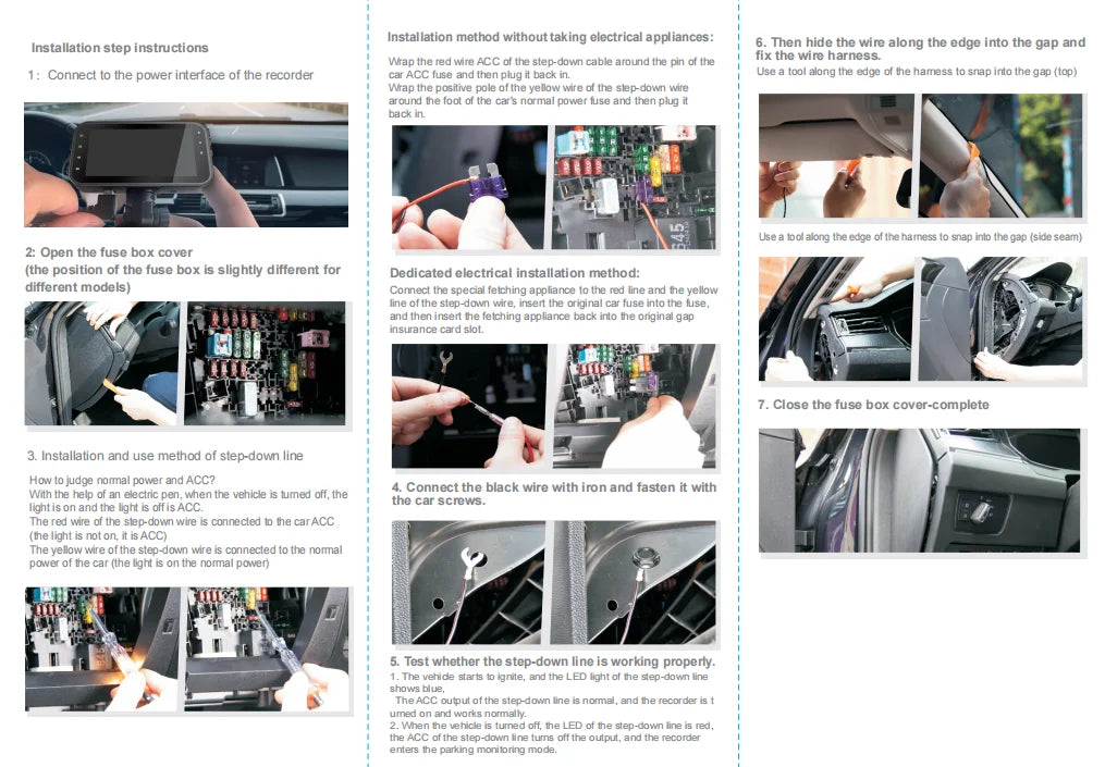 Dash Cam 4 Channel Driving Camera 1080P Front Left Right Rear Night Vision Loop Recording 24H Parking Monitor Auto parts