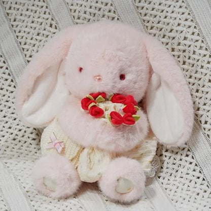 Romantic Teddy Bear Hugging Roses Bouquet New Style Rose Bear Plush Toy Plush Doll Valentine's Day Romantic Gift For Girls
