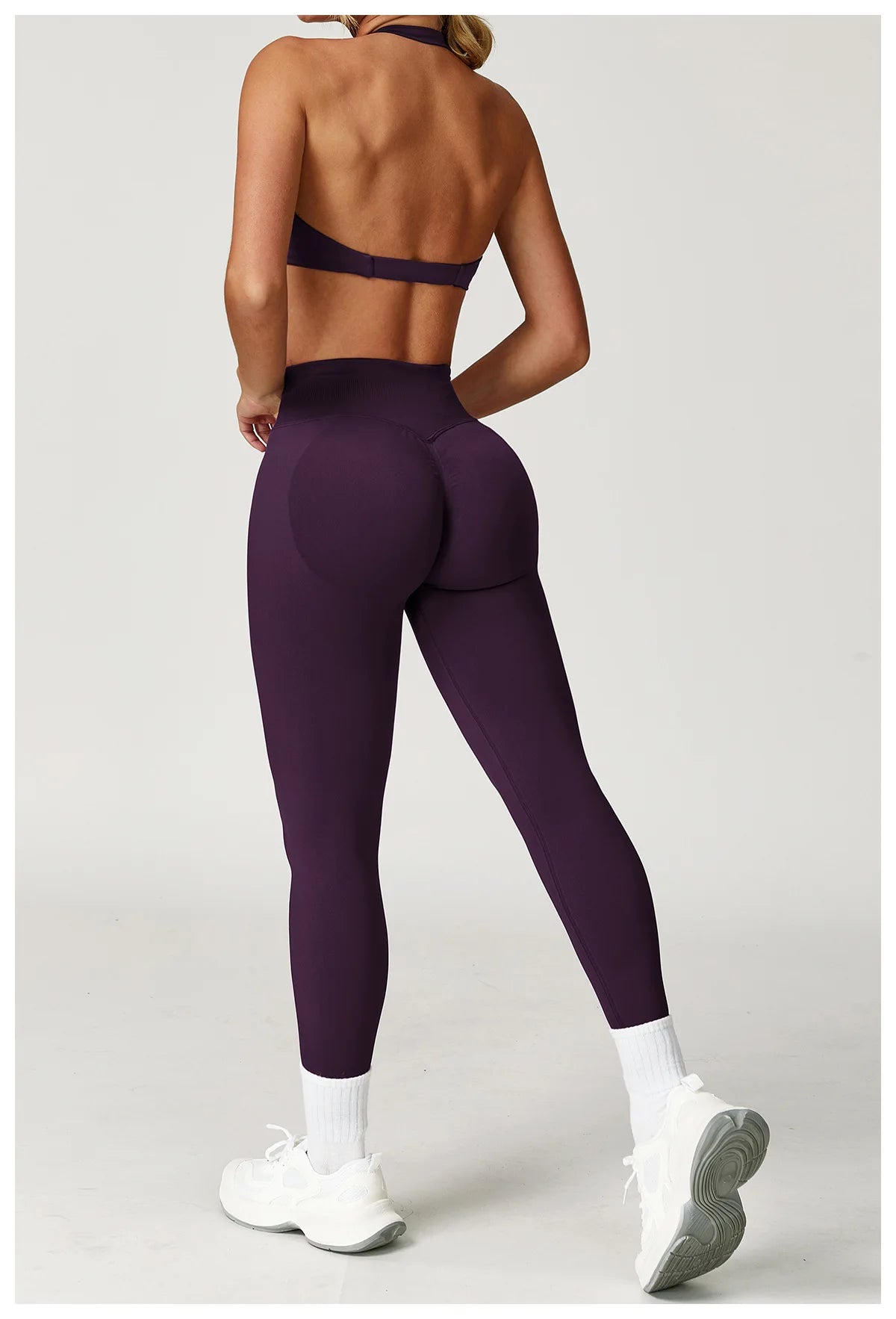 Seamless Yoga Set Gym Clothes 2PCS Women Sportswear Yoga Suits Tracksuits Fitness Long Sleeved Jacket Sports Bra Gym Leggings