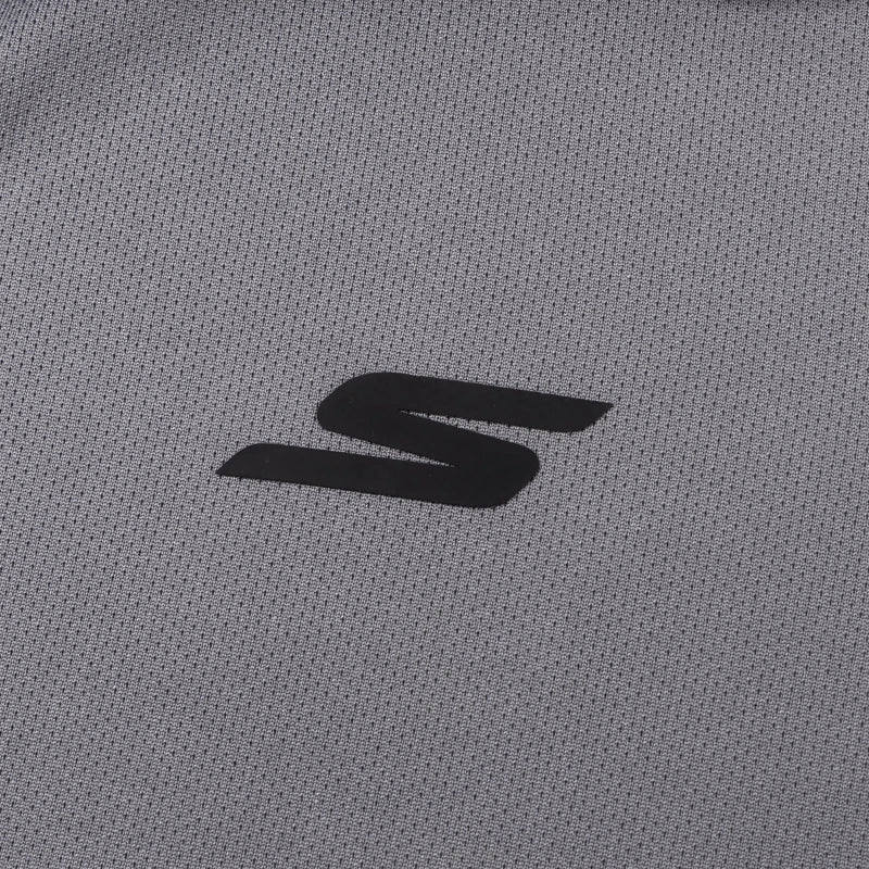 Skechers Men's Simple Sportswear Windproof Stand-Up Collar Knitted Jacket P224M122-05Cq