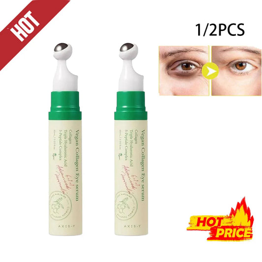[AXIS-Y] 1/2pcs Collagen Eye Serum Roller Ball Improve Dullness Fade Fine Lines Nourishing Eye Care Stay Up Late Savior
