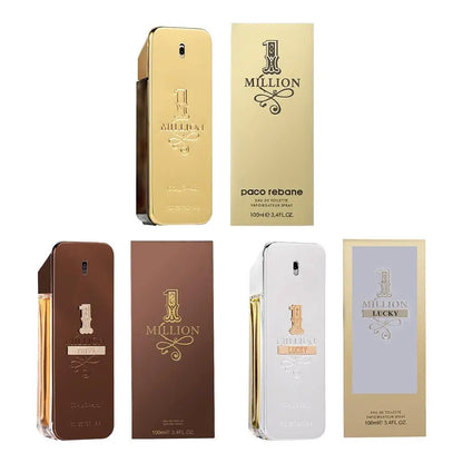 Golden Millionaire Perfume Wood Leather Note Charming Men's Perfume Deep Aroma Male Fragrance 100ml