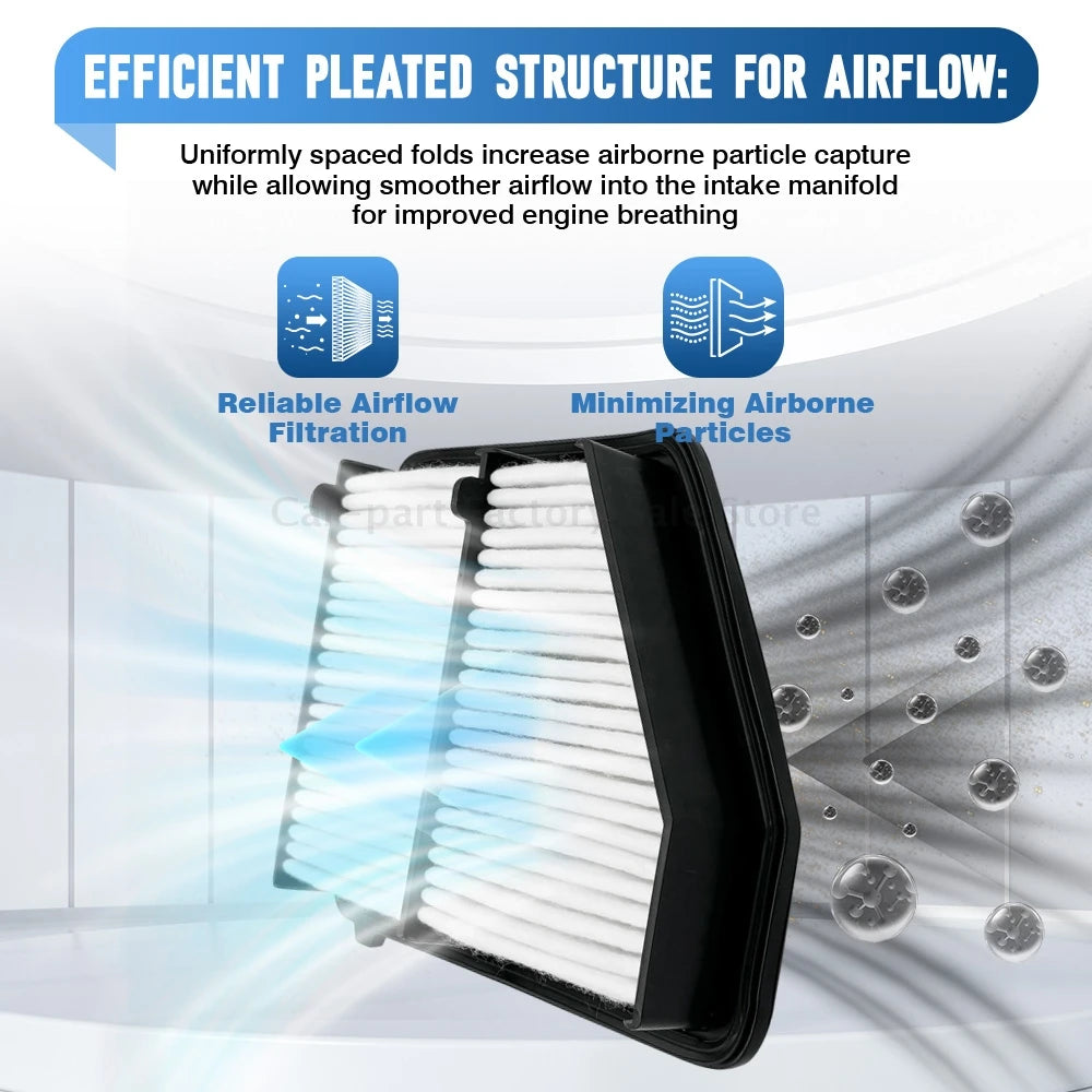 1 Pc Car Engine Air Filter For Honda Civic 2.0L Naturally Aspirated Only 2017-2024 AF5264 A29151 JFA405 17220-5BA-A00