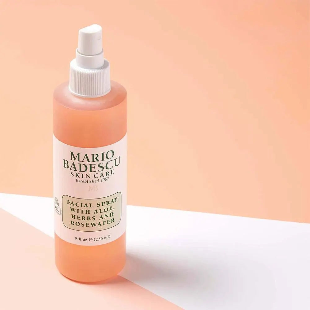 236ml Mario Badescu Facial Mist Hydrating Moisturizing Aloe Herbs Rosewater Brightening Refresh Dry Skin Relief Toner Skincare