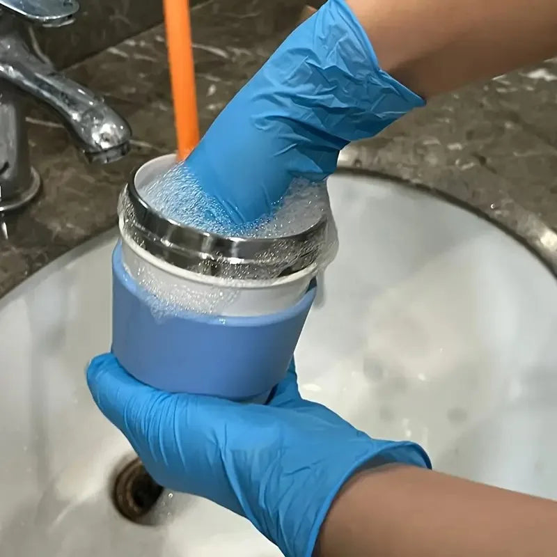 30/70/120PCS Disposable Blue Nitrile Gloves Suitable for Home Hotel Cleaning Baking Bread Kitchen Cleaning Gloves And Tools