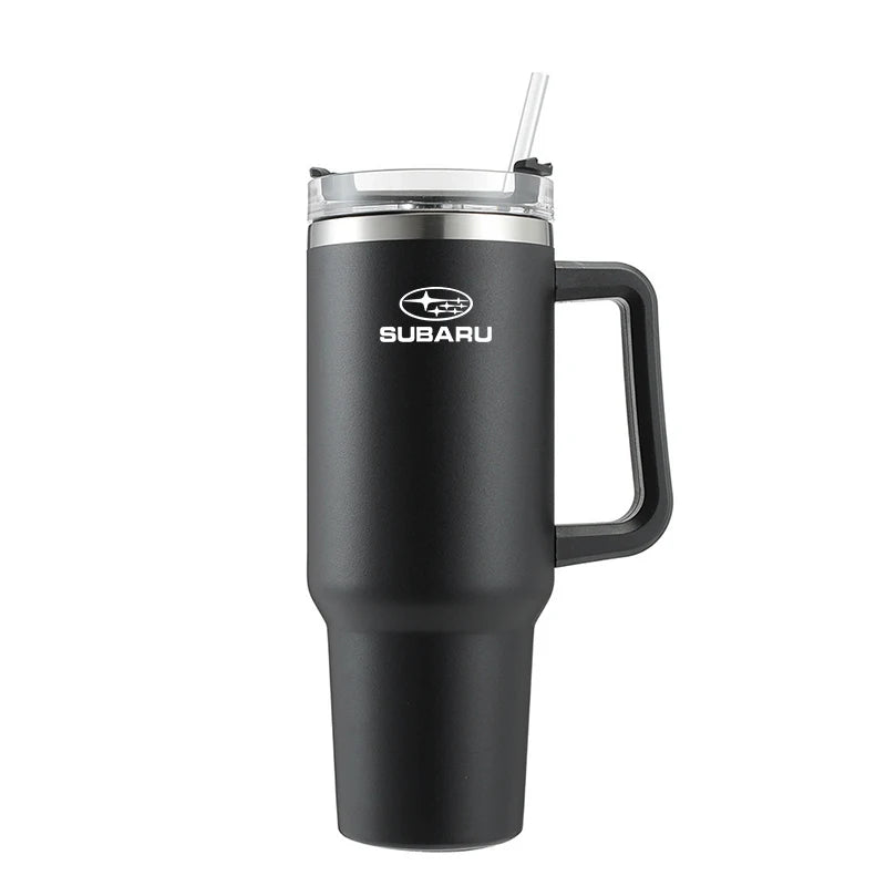 1200ML Insulated Tumbler with Handle Straw Travel Cup Coffee Cup For Subaru STI WRX 2006 XV Forester Impreza Crosstrek Legacy