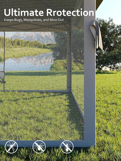 13x13FT Pop Up Gazebo, Canopy Tent with Mosquito Netting, Outdoor Patio Gazebo, Backyard Tent for Party Wedding Outdoor Dining