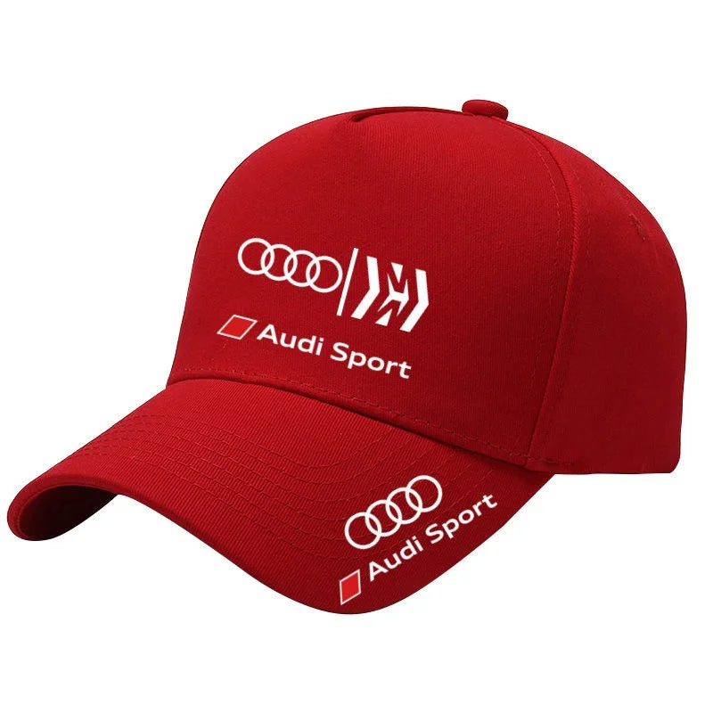 2025 Audi RS Fashion Sports Baseball Hat Outdoor Sunshade Hat Car Enthusiasts Duck Tongue Hat Sweat Absorber