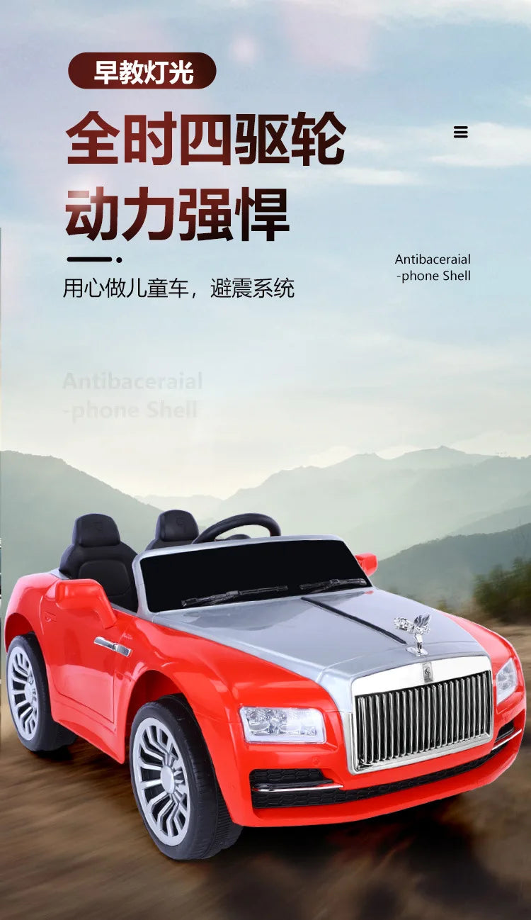 12v Big Power New Large Four Wheels Remote Controll Children's Electric Rechargeable Ride On Car