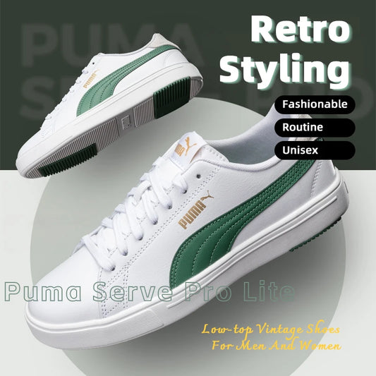 Puma Men's and Women's Shoes, Sports Shoes, Outdoor Casual Shoes, Couple Shoes, Breathable White Shoes, Low-Top Men's Skateboard Shoes 374902-20