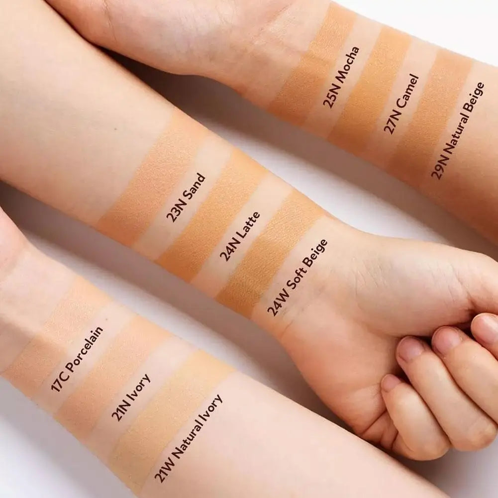 TIRTIR Red Foundation Waterproof Cushion Concealer Lightweight Buildable Coverage Lasting Setting Spray Cushion Makeup