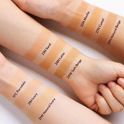 TIRTIR Red Foundation Waterproof Cushion Concealer Lightweight Buildable Coverage Lasting Setting Spray Cushion Makeup