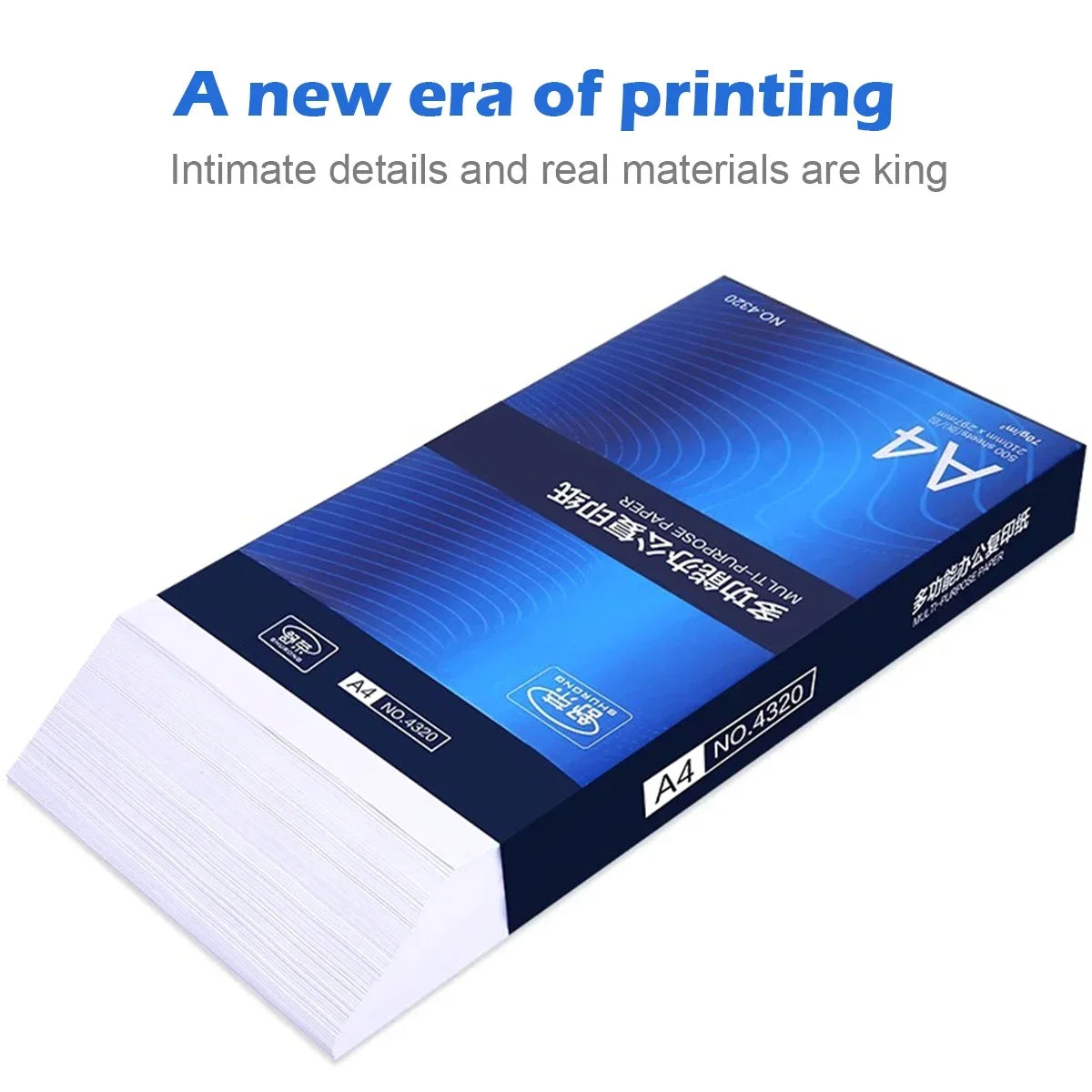 500/2500 Sheets A4 Copy Paper 70g/80g Printing Paper Full Box Batch Double-sided Office/home Use Scratch Paper Stationery