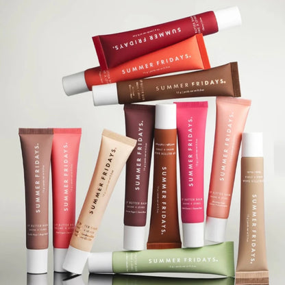 Summer Friday's 11 Color Lip Gloss Cherry Sweet Mint Pink Sugar 3PCS Lip Balm Set Moisturize Lipstick Lip Care Mini Suit Makeup