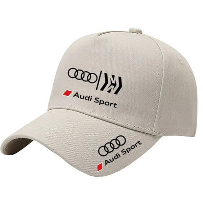 2025 Audi RS Fashion Sports Baseball Hat Outdoor Sunshade Hat Car Enthusiasts Duck Tongue Hat Sweat Absorber