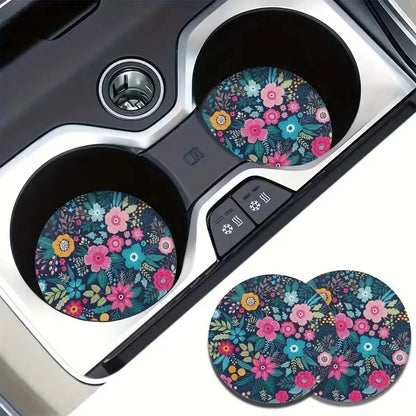 2Pcs Car Cup Holder Coaster, Car Cup Holder Coaster Drink, Cute Car Accessories, Female Men