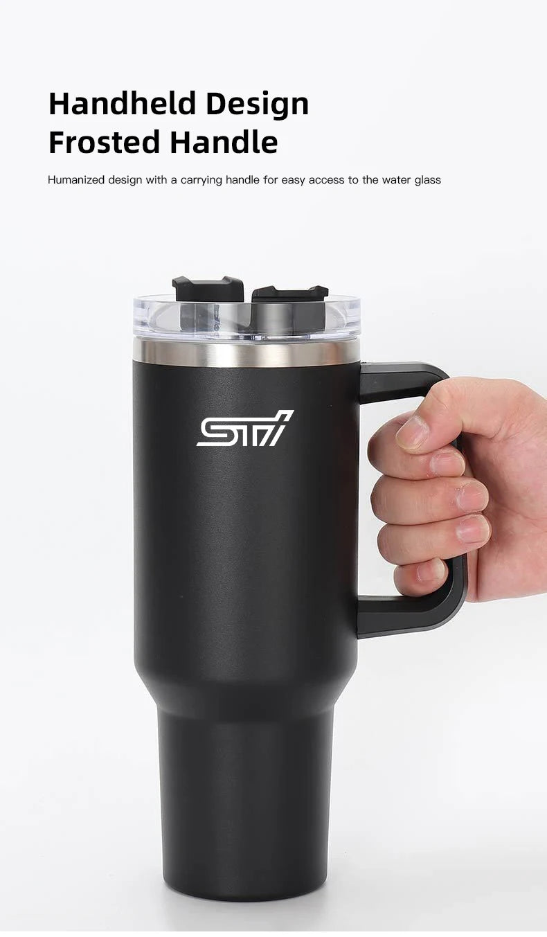 1200ML Insulated Tumbler with Handle Straw Travel Cup Coffee Cup For Subaru STI WRX 2006 XV Forester Impreza Crosstrek Legacy