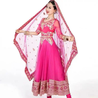 2025 indian traditional sari gauze embroidery exotic style women veil ethnic elegant long shawl women elegant indian shawl s590