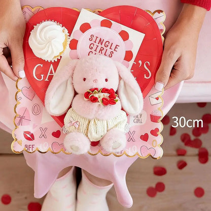 Romantic Teddy Bear Hugging Roses Bouquet New Style Rose Bear Plush Toy Plush Doll Valentine's Day Romantic Gift For Girls