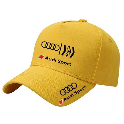 2025 Audi RS Fashion Sports Baseball Hat Outdoor Sunshade Hat Car Enthusiasts Duck Tongue Hat Sweat Absorber