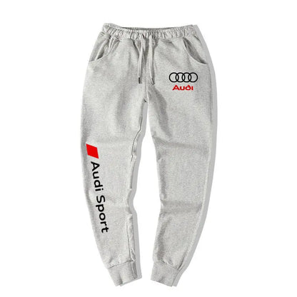 2025 Audi New Men's Casual Pants Autumn/Winter Motorcycle Riding Pants Leg Tights Sports Fashion Sanitary Pants