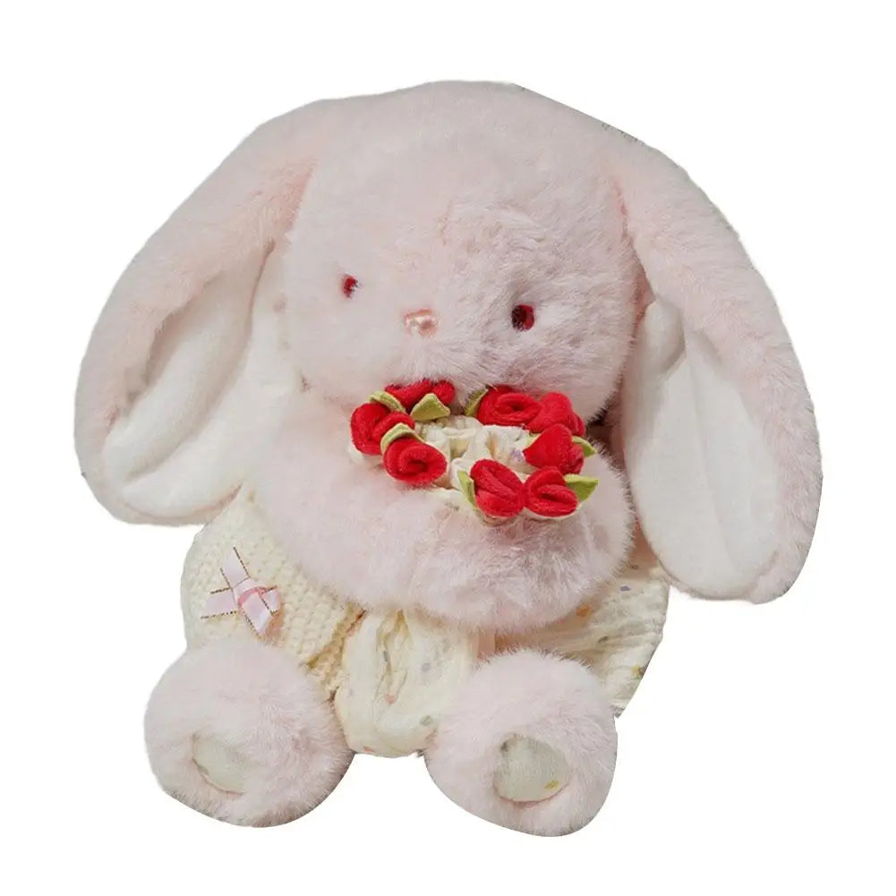 Romantic Teddy Bear Hugging Roses Bouquet New Style Rose Bear Plush Toy Plush Doll Valentine's Day Romantic Gift For Girls