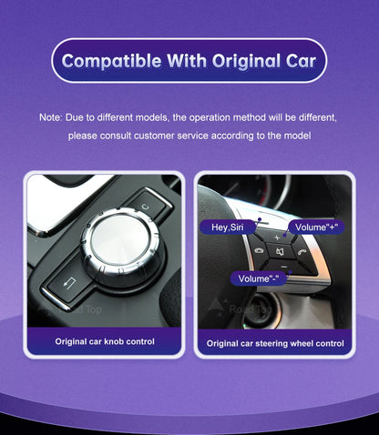 Road Top Wireless CarPlay for Mercedes Benz C Class W204 NTG4.5/4.7 2011-2014 Android Auto Mirror Link AirPlay Car Play