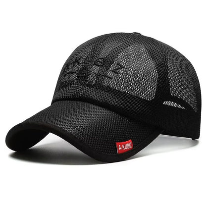 Summer Hats For Men And Women Mesh Baseball Caps Fashion Embroidered Visor Hat Outdoor Embroidered Letter Sun Protection Hat