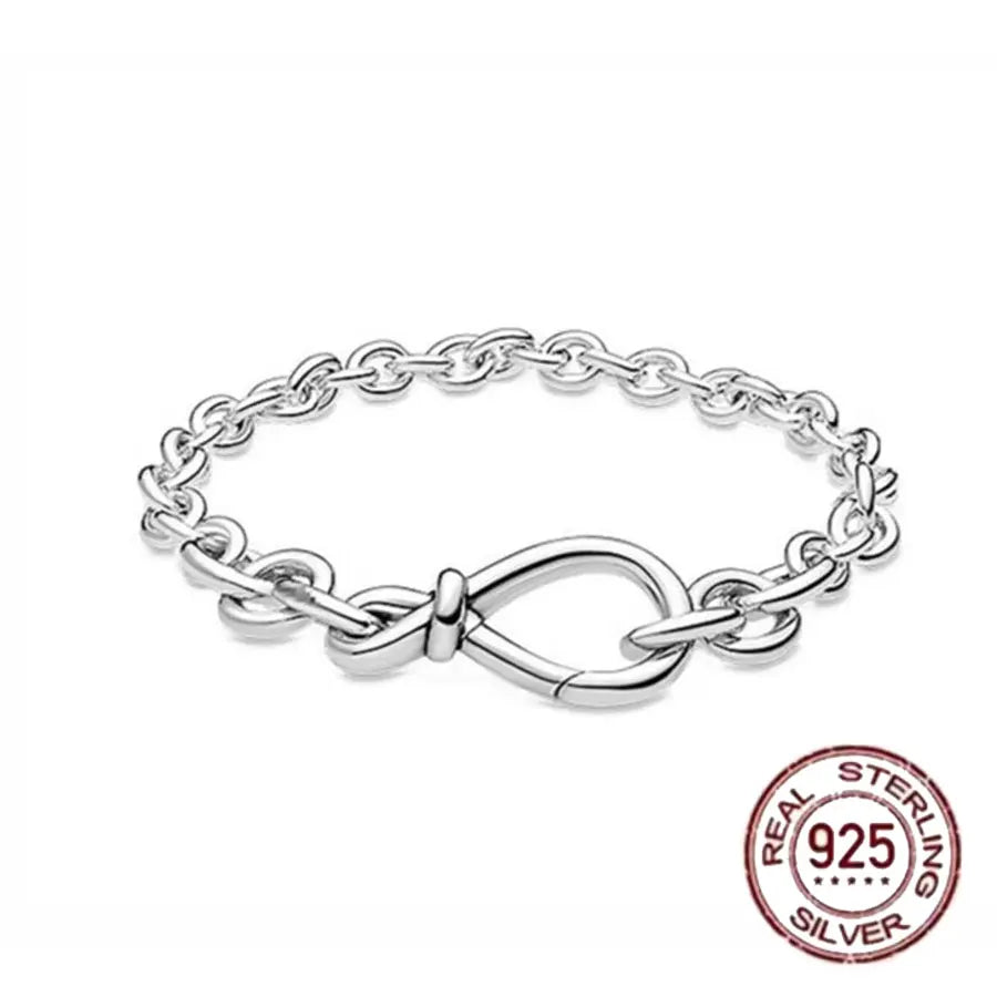 The best-selling S925 sterling silver heart-shaped crown snake bone chain is perfect for the original DlY bracelet! A perfect je