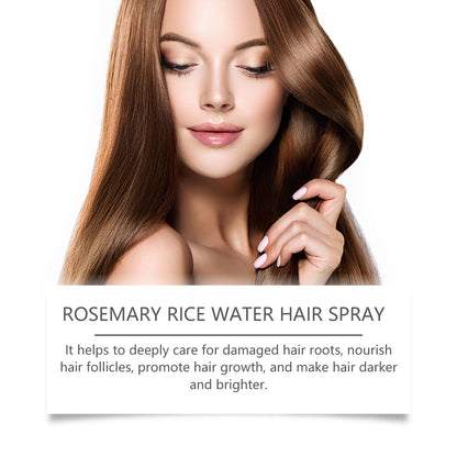 Rosemary Rice Water Hair Spray Nourishes Moisturizes Dry Frizzy Hair Supports Enhances Hair Strength Prevents Breakage