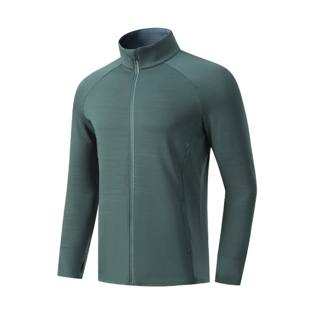 2025 Unisex Sports Jacket, Zip-Up Hooded Sweatshirt with Long Sleeves for Outdoor Training, Running and Casual Wear