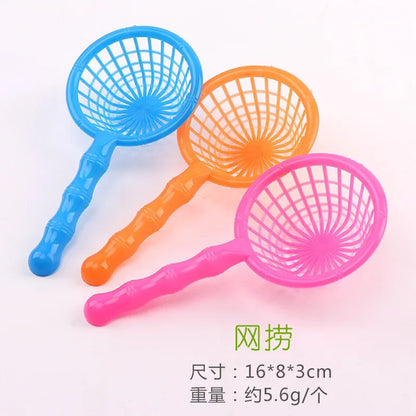 5Pcs/set Baby Bath Toy Kids Mini Floating Swimming Rings Rubber Yellow Ducks Fishing Net Washing Swimming Toddler Toys Water Fun