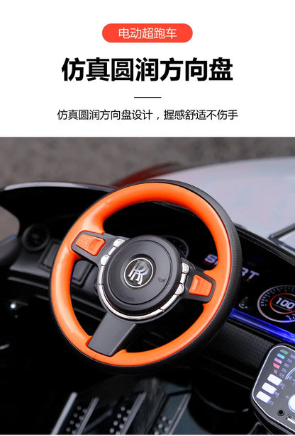 12v Big Power New Large Four Wheels Remote Controll Children's Electric Rechargeable Ride On Car