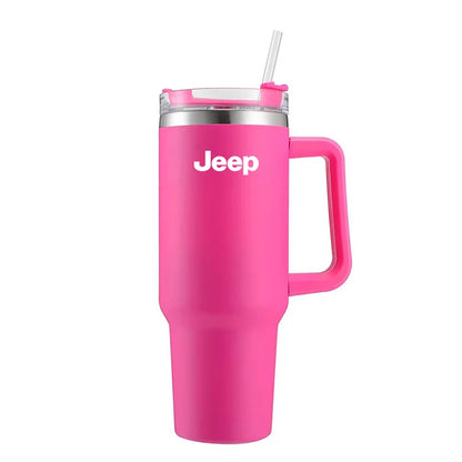 1200ML Car Mug Vacuum Cup 304 Stainless Steel Thermos For Jeep Grand Cherokee Wrangler JK Gladiator Compass Renegade Wagoneer