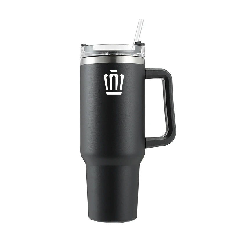 1200ML High Quality Insulated Tumbler with Handle Straw Cup Coffee For Toyota Gazoo Racing TRD CROWN Corolla Yaris Chr