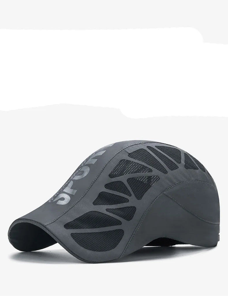 Summer New Sport Alphabet Forward Hat Men's Breathable Mesh Shade Quick Dry Hat Outdoor Sunscreen Cap