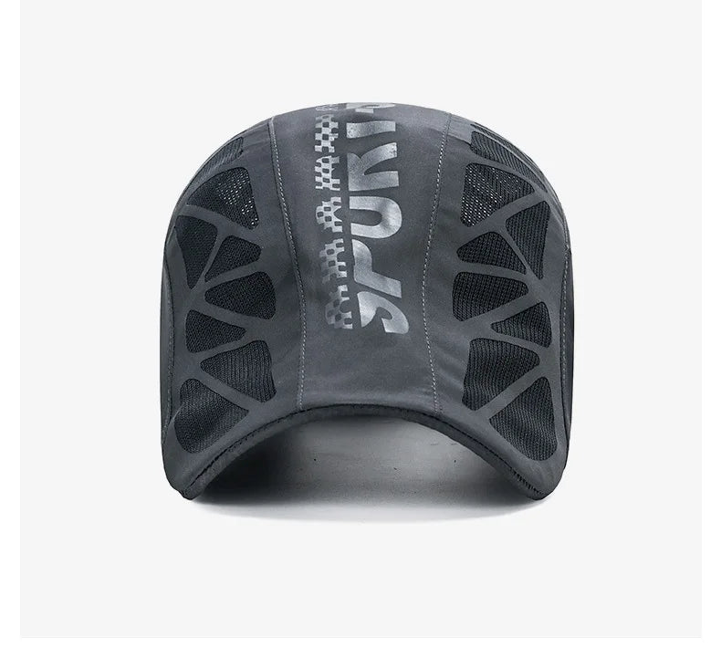 Summer New Sport Alphabet Forward Hat Men's Breathable Mesh Shade Quick Dry Hat Outdoor Sunscreen Cap